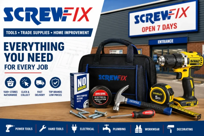 Screwfix: Your Complete Guide to Tools, Trade Supplies, and Home Improvement Solutions