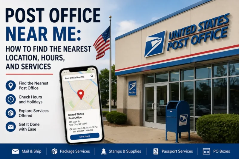 Post Office Near Me: How to Find the Nearest Location, Hours, and Services